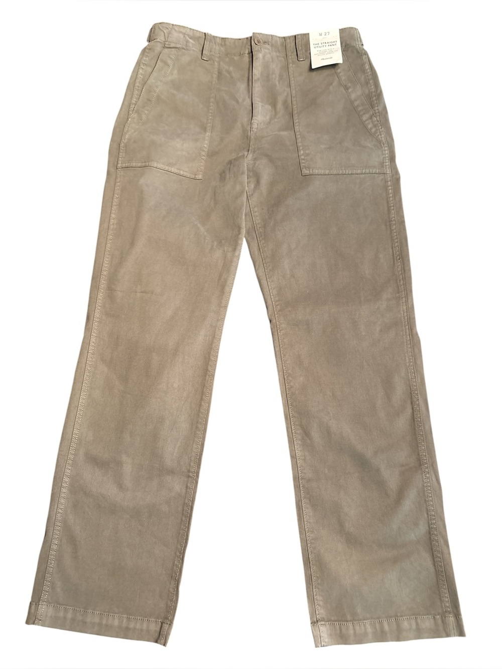 Madewell women’s Utility Straight-Leg Pants faded olive Size 27 NWT - Picture 5 of 10
